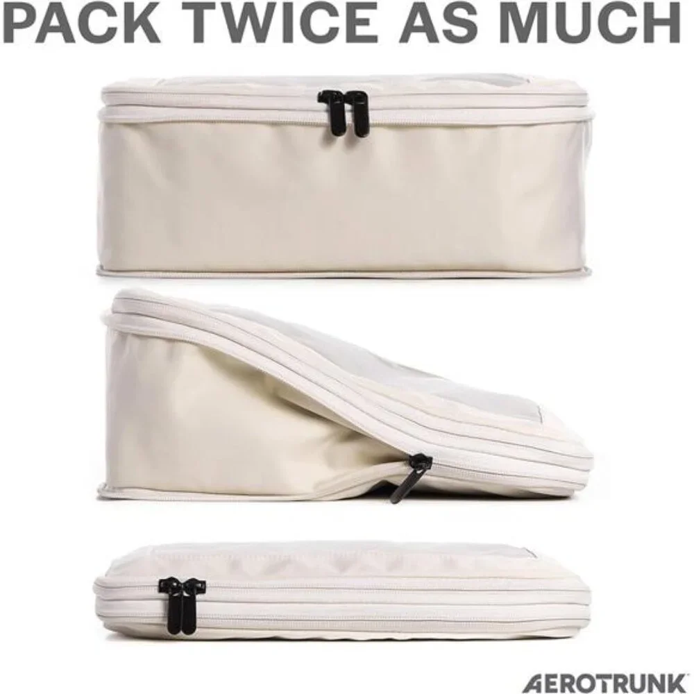 Compression Packing Cubes for Travel - Luggage Organizer Bags
